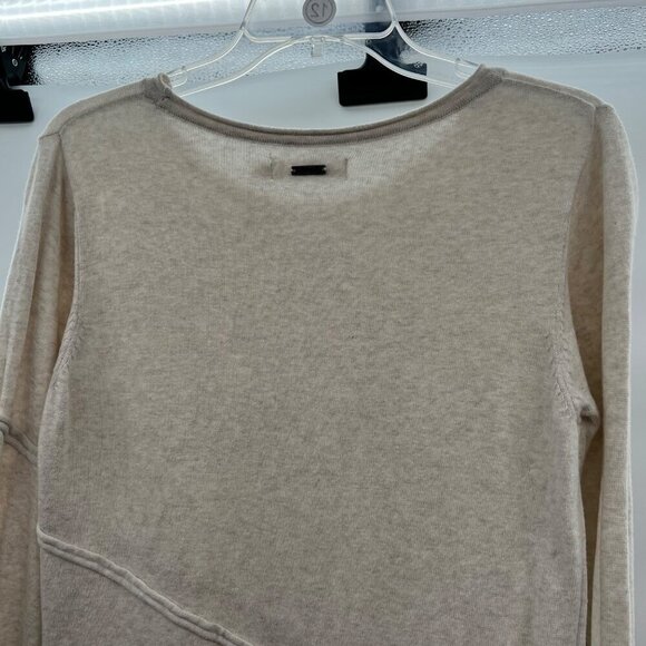 Prana Women's Asymmetric Hem Pullover Sweater Lightweight Cream Size Small - Picture 6 of 8